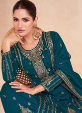 Gorgeous Salwar Suit in Rama Colour